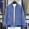 Jaqueta de trabalho de fleece estilo japonês para homens, blusa lapel moderna de caimento solto para primavera/outono, roupa casual estilo americano para casais