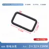 Suministros del fabricante hebilla cuadrada de alambre de hierro cincha D-ring correa de bolsa boca de conexión hebilla accesorios hebilla cuadrada de metal