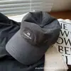 Boné de beisebol americano novo estilo coreano com letra bordada, para circunferência de cabeça grande, estilo de rua, protetor solar para casais, versátil, simples, unissex