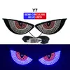 Nueva Luz Decorativa LED para Coche Ojo de Diablo Modificada Luz Ojo Grande Kazilan Decoración Personalizada 11 Modos USB