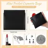 Venda de fábrica Bolsa para óculos de material PU Bolsa de armazenamento para cabos de dados de fone de ouvido Bolsa com fecho automático de mola para joias