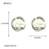 Pendientes Largos de Perlas Geométricas Huecas para Mujer Diseño de Nicho Estilo Ins de Gama Alta Pendientes de Aleación Pendientes