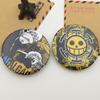 Insignia de Metal de Hoja de Lata Pin Accesorios Luffy Ace Sabo Barba Blanca Luffy Regalo de Negocios
