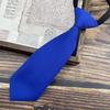 Corbata Pequeña Ultracorta para Mujer, Color Sólido, Floja, Linda, Estilo Preppy, Gratis, Rayas Estilo Japonés, Marrón Retro, Jardín de Niños Masculino