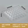 Caja de plástico para huevos, transparente, gruesa, desechable, para huevos de pato, codorniz, 4-30 blísteres