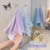 Toalla de Calidad Sanrio para Niños Coral Terciopelo Lavado de Cara Absorbente Súper Suave Toalla Facial Kuromi Hogar Linda Engrosada