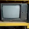 TV preto e branco vintage 7080 retro nostálgica televisão jogável, objetos antigos tradicionais, ornamentos decorativos