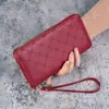 Cartera estilo coreano, monedero largo y bonito, de gran capacidad, con cremallera para múltiples tarjetas, para teléfono móvil, 2024