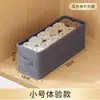 Caja de almacenamiento de doble fila para ropa, prendas, pantalones, organizador de compartimento de armario, herramienta rectangular para capas de cajón