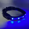 Collar LED Impermeable para Mascotas Transfronterizo Recargable por USB Collar Luminoso para Perros Malla Bicolor Cuello de Perro Pelo Dorado Antiperdida por la Noche