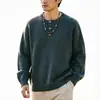 Novo Suéter de Gola Henry com Gola Redonda, Cardigã de Malha Casual Solto Cor Sólida, Estilo Americano para Homens, Em Estoque Transfronteiriço