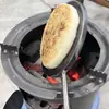 Estufa Pequeña de Placa de Acero para Uso Doméstico, Adecuada para Quemar Leña, Estufa Portátil de Arcilla para Cocinar Té y Hornear Panqueques