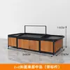 Estantería de Exhibición de Frutas y Verduras de Acero y Madera Estilo Supermercado Yonghui Estantería de Frutas y Verduras Frescas para Tienda de Conveniencia Gabinete de Exhibición de Isla