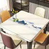 Nuevo Mantel Cuadrado Estilo Chino, Impermeable y a Prueba de Aceite, Mantel Protector de Escritorio de los Ocho Inmortales, Estilo Nacional, Lujo Ligero, Sensación de Alta Gama, Mantel Cuadrado