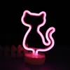 Fabricante Luces de Forma Neón Regalos de Navidad Flamenco Unicornio Arco Iris Luz Nocturna USB Luces de Neón LED Venta al por Mayor