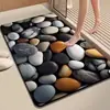 Tapetes de Piso para Banheiro Meishi Tapetes Domésticos para Vaso Sanitário Banheiro Porta de Cozinha Tapetes Absorventes de Água Secagem Rápida Tapetes para Pés Carpete Antiderrapante para Banheiro