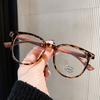 Nuevos lentes retro de madera con patilla, anti luz azul, para mujer, personalizados, montura de gafas cuadrada que hace ver el rostro pequeño, con graduación 30135