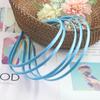 Conjunto de Faixas de Cabelo Coloridas de Tecido Faixas de Cabelo Cetim 5mm Faixas de Cabelo de Ferro Materiais para Acessórios DIY Feitos à Mão Grampos de Cabelo Acessórios para Cabelo Atacado