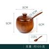Tarro de condimentos de estilo japonés, botella de condimentos creativa, caja de especias, tarro de sal vintage de madera con tapa, tarro de condimentos, suministros de cocina