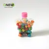 Botella Sellada de Bebida Refrescante de Jugo de 100ml Botella de Caramelo Arcoíris Botella de Plástico Transparente con Forma de Mariposa de Grado Alimenticio
