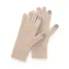 Luvas de tricô de cashmere listradas para outono e inverno para homens, quentes e resistentes ao frio, compatíveis com tela sensível ao toque, versáteis para o trajeto