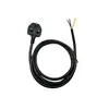 Cable de alimentación estándar británico Bs con enchufe, cabeza única, extremo libre, retardante de llama suave, cobre puro, resistente a bajas temperaturas, cable de alimentación estándar británico