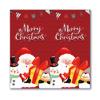 50 pegatinas/paquete pegatinas rectangulares de árbol de Navidad pegatinas de sellado de caja de regalo pegatinas de sellado navideño pegatinas decorativas para embalaje