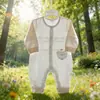 2026 Roupas de Bebê Macacão de Verão Roupas Finas com Ar Condicionado Macacão para Casa Respirável Pijama de Manga Longa