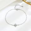 Pulsera Versátil Elegante de Plata Esterlina S925 Joyería de Nicho de Moda Estilo Simple Joyería de Mano para Mejor Amiga Accesorios de Moda Regalo