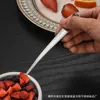 Colher de Chá de Aço Inoxidável 304 Garfo de Fruta Colher de Café Criativa Bolo Bolo da Lua Sobremesa Garfo Comida Ocidental Salada Fruta Colher