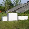 Frete grátis Caixa de flores retangular de PVC para pátio e varanda, vaso para plantio de vegetais, caixa de flores externa, vaso de flores para cerca