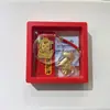 Colgante Zodiaco 2026 Año del Caballo, Llavero que Atrae Dinero, Pegatina Dorada para Teléfono Caballo Pequeño, Cadena para Teléfono al por Mayor