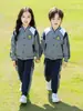 Traje de uniforme escolar uniforme de clase de otoño para estudiantes de primaria uniforme de tres piezas traje deportivo infantil ropa de jardín de infantes ropa de primavera y otoño