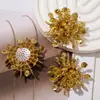 Pendientes de Flor Suelta de Perlas de Arroz con Lentejuelas Llamativos para Chicas Dulces y Frescas Accesorios DIY Hechos a Mano Moda Tocado Pendientes Flores para Zapatos Venta al por Mayor