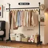 Perchero color crema, perchero de pie para dormitorio, balcón interior, tendedero para uso doméstico, perchero para dormitorio