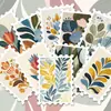 36 Peças de Adesivos de Carimbo Floral Morandi, Estilo Ilustração Vintage, para Diário, Cartões Guka e Decoração de Mala, Atacado