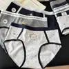 6188 Estilo Universitario Gris y Azul Conejito Lindo Ropa Interior para Mujer Algodón Jacquard Hilo de Color Clase A Algodón Puro Entrepierna Extendido Pantalón Largo 10A