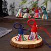Pingente de Borla de Fio de Algodão Torcido à Mão Estilo Xizang, Pingente de Borla Curto, Pulseira de Borla Pequena, Pingente de Borla Curto