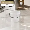 Balde Lavatório Transparente Pegador de Água Conjunto para Banheiro Doméstico Grande Capacidade Portátil com Tampa Banho Conjunto de Três Peças