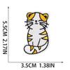 Xiao Tian gatito de dibujos animados parche de tela bordado decoración de bolsa parche bordado para computadora microestampilla gato gato estrella bordado