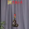 Sándalo Tallado Zodiaco Caballo Cadena para Teléfono Colgante Yiming Xianyuan Llave Madera Maciza Tallada Caballo Llavero Colgante para Coche