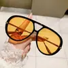 Nova Moda Óculos de Sol Estilo Aviador Transfronteiriço Ponte Dupla Estilo Europeu e Americano Estilo de Rua Tendência Forma Côncava Óculos de Sol Personalizados