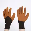 Guantes de protección laboral para inmersión resistentes al desgaste a prueba de cortes semi-colgantes de 13 puntadas obra de construcción antideslizantes de espuma de goma protección industrial para manos