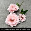 3 Flores Artificiais de Peônia para Decoração de Casamento, Flores de Casamento Rosa, Peônias Estrangeiras, Flores Decorativas para Sala de Estar, Enfeites de Flores Artificiais