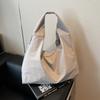 Bolso Tote de Nailon Casual de Moda Estilo Japonés y Coreano para Mujer, Color Sólido, Combinable, Gran Capacidad, Bolsa de Compras, Bolsa de Hombro para Viajes, Bolso de Axila