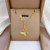 [Aço Titânio] Elegante Micro-Incustado Leve Luxo Totalmente Diamantado Ouro Real Exquisito Micro-Incustado Colar para Mulheres, Corrente de Clavícula da Moda Tendência Fabricante