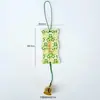 Tarjeta de Festival del Bote del Dragón con Patrón de Bambú, Cometa de Papel, Adorno de Carrillón de Viento, Tienda, Ventana, Atmósfera Festiva, Decoración Colgante Hecha a Mano
