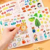 Um conjunto completo de 8 livros de adesivos de matemática Montessori para idades de 3 a 6 anos para melhorar o foco e a iluminação matemática pré-escolar, livro silencioso com adesivos