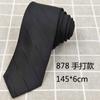 Corbata Rayada Básica Estrecha Hecha a Mano para Hombre, Nudo de Mano, Combinación de Camisa, Uniforme, Vestimenta Profesional de Negocios