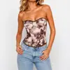 Top Moldeador Ajustado de Nuevo Estilo Europeo y Americano, Chaqueta Estilo Corte Corsé de Ballena, Corsé Superior de Stock Listo de Fábrica